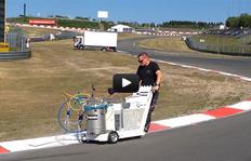 H9-1 - cold paints - Airspray (low pressure) - Race-Track marking – Nurburgring, Germany